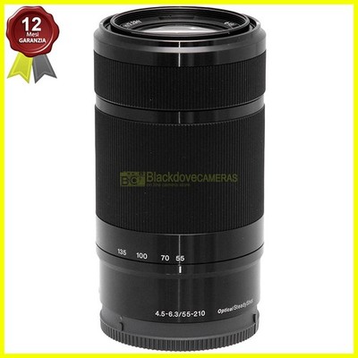 Sony E 55-210mm f/4-6.3 OSS Black Telephoto Zoom Lens for Mirrorless APS-C