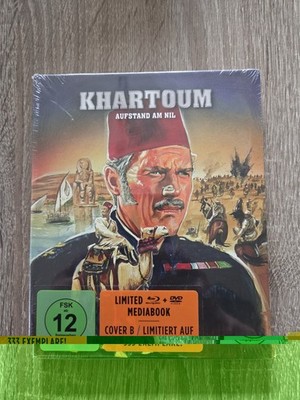 KHARTOUM AUFSTAND AM NIL LIMITIERTES NUMMERIERTES MEDIABOOK BLU RAY + DVD NEU