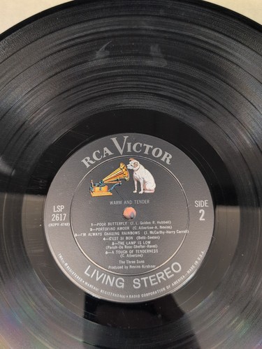 Warm And Tender The Three Suns (Vinyl 1962) Jazz LSP-2617 *Buy 2 Get 1 Free* - Picture 4 of 4
