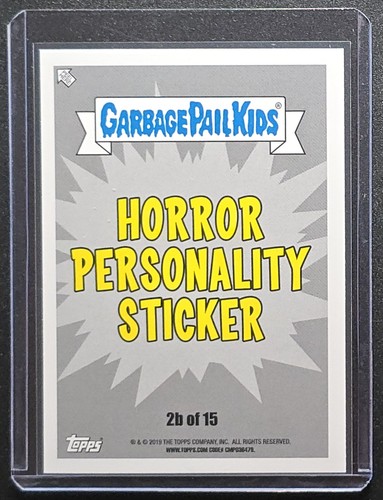 2019 Garbage Pail Kids Horror Personality Conflicting Carpenter 2b - Green - Picture 2 of 2