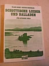 Guitare Rare Ancienne Klaus Buhé Dieter Kreidler Chansons Écossaises & Ballades