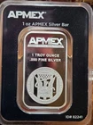 SILVER 1  OZ .999 APMEX BAR