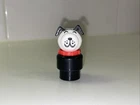 Vintage Fisher Price Little People Black & White Dog Lucky with Red Collar