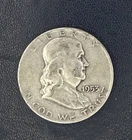 1953-D Ben Franklin 90% Silver Half Dollar, Circulated