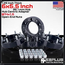 4pc 1.25" HUB CENTRIC WHEEL ADAPTER SPACER 6X5.5" CB 95.1mm 14x1.5 FIT Toyota LX