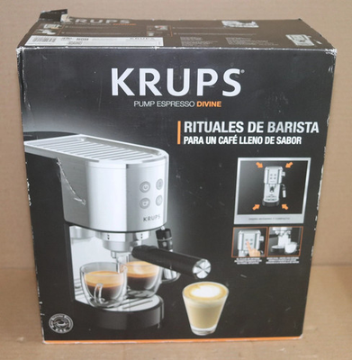 #ad KRUPS Divine Stainless Steel Espresso Machine 15 Bar Pressure Steam and Pump $129.00