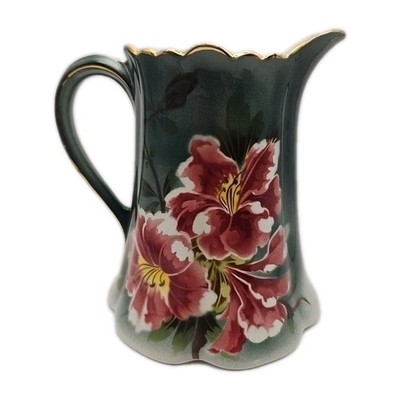 Luneville Keller & Geurin French Art Pottery Pitcher 8 1/2'' h x 7'' c. 1891
