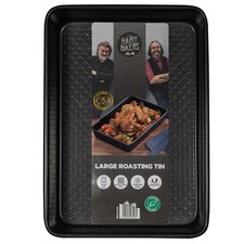Image of Hairy Bikers Large Roasting Tin Black Non-Stick Carbon Steel Oven Tray