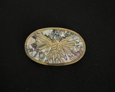 Native American Thunderbird Vintage Brass Belt Buckle