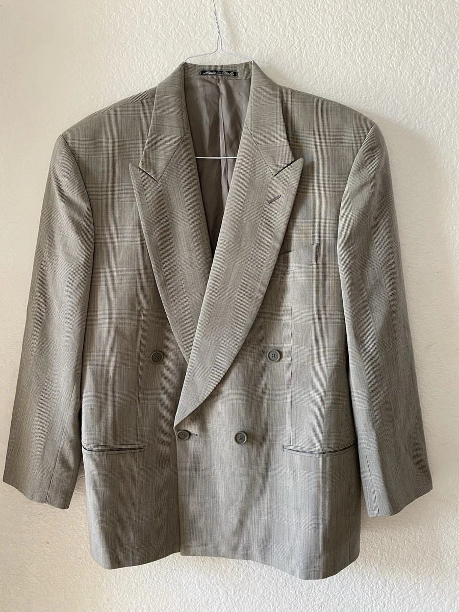 Giorgio Armani Gray Double-Breasted Suits & Blazers for Men for