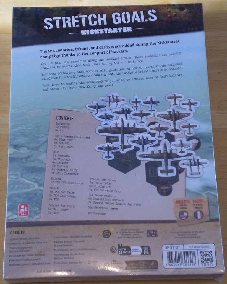 Don't Panic Games Fighters Of Europe Kickstarter Stretch Goals Exp New in Shrink - Image 2 of 2