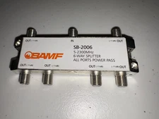 BAMF SB-2006 5-2300Mhz 6-Way Coax Cable Splitter