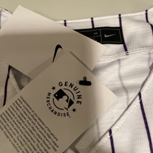 Colorado Rockies NWT Todd Helton Extra Large Jersey XL #17 Nike Pinstripe White - Picture 18 of 20