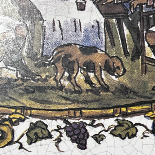 Preowned Mainzu Square Tile "A Quien Tiene Buen Vino No Le Faltan Amigos" Spain - Picture 5 of 8
