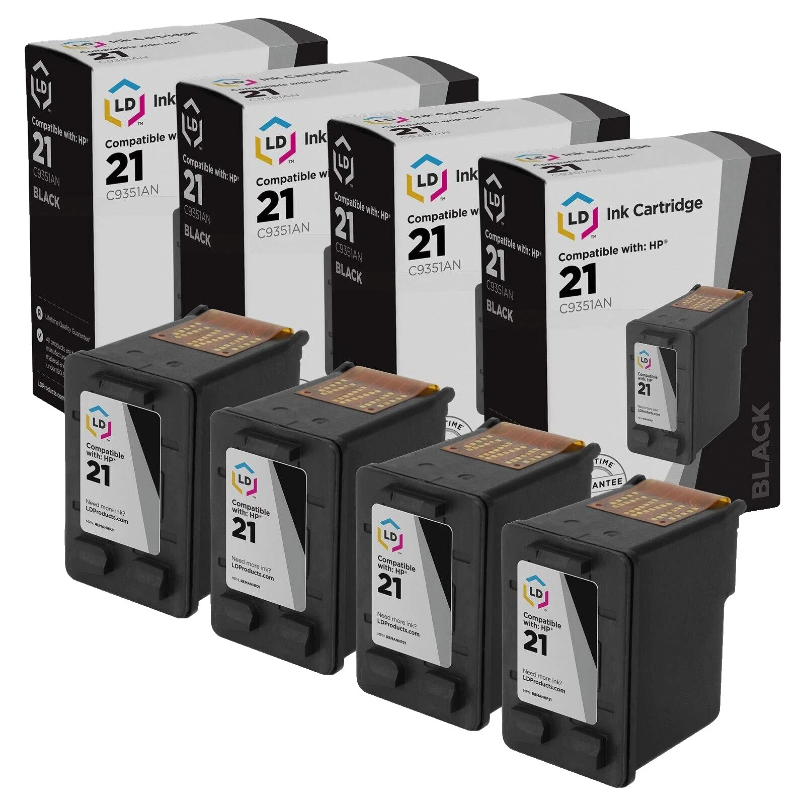 HP 21 Black Ink Cartridges for HP
