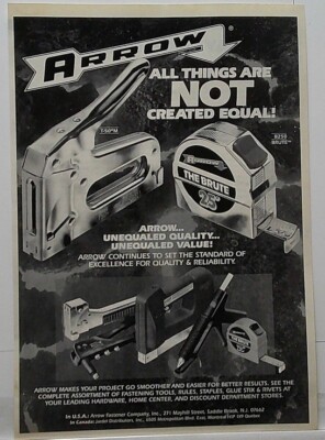 1993    Arrow    ALL THINGS ARE NOT CREATED EQUAL!     Magazine Print Ad