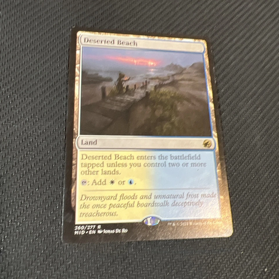 Deserted Beach Land Magic The Gathering Mtg Innistrad Midnight Hunt Card - Image 4 of 4