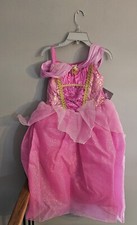 Authentic Disney Store Girls Sleeping Beauty Princess Aurora Dress Sz 9/10 NWT