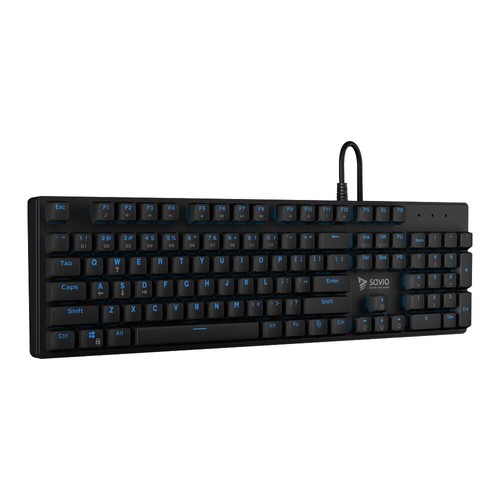 5901986046400 Savio Tempest RX FULL keyboard Outemu Blue USB QWERTY US Black, Bl - Picture 2 of 5