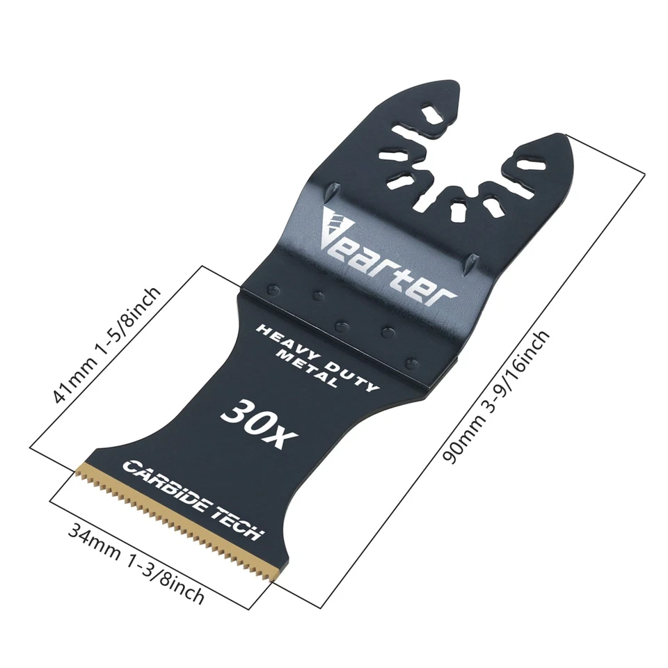 2tlg Sägeblatt Hartmetall Multifunktionswerkzeug Zubehör Multitool Nagel Metall - Bild 3 von 4