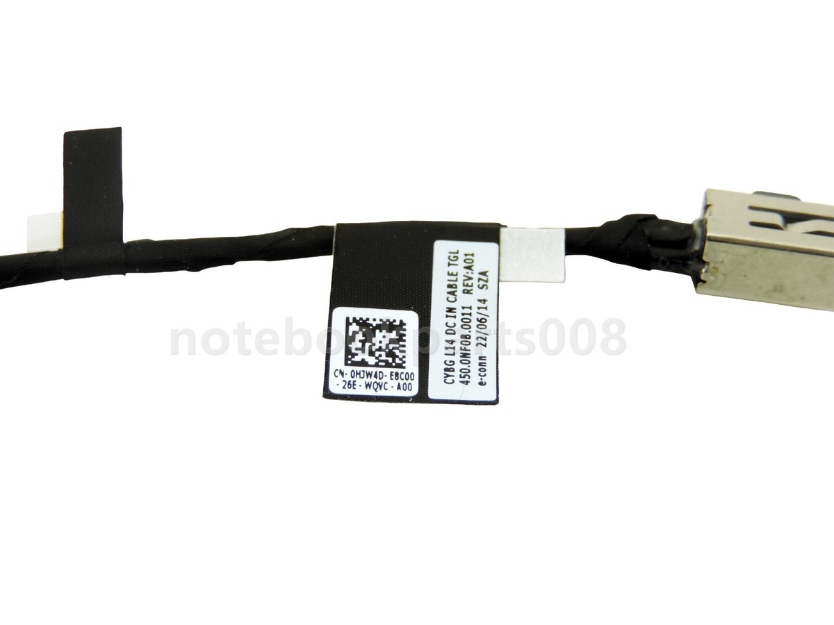 PHONSUN Cable De Carga De Repuesto Para Portátil Dell Latitude 3520 3530 3420 3430 P108F P144G P144G001 CN-0HJW4D HJW4D 450.0NF0B.0011 CYBG L11 4 DCDCIN Cable Cable Cable (2