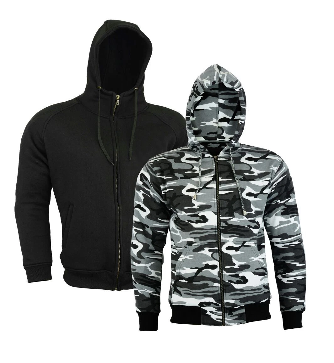 Motorcycle Motorbike Armoured Hoodie Hoody Fleece Jacket Zip Up Removable Armour
Opens in a new wind