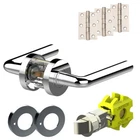 Jigtech Riva Door Handles Privacy Pack - Polished Chrome Finish JTB82025