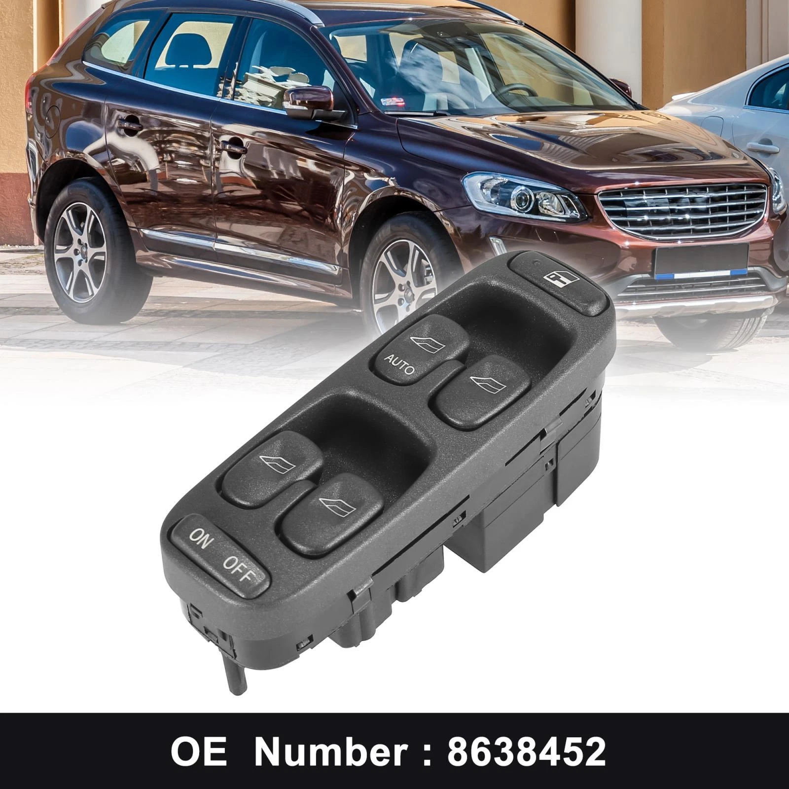 Volvo S70 V70 1998-2000 Front Left Driver Side Power Window Switch