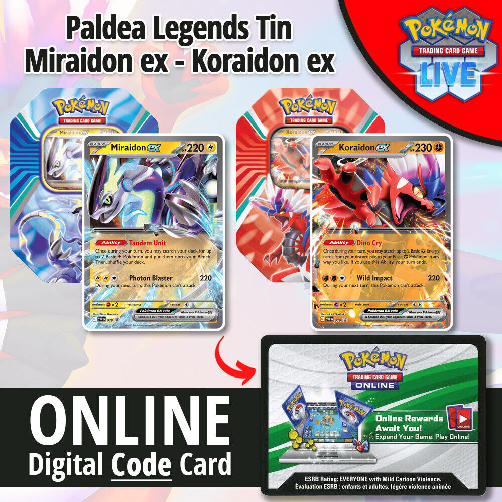 Pokémon TCG Legends of Paldea Miraidon EX Tin 