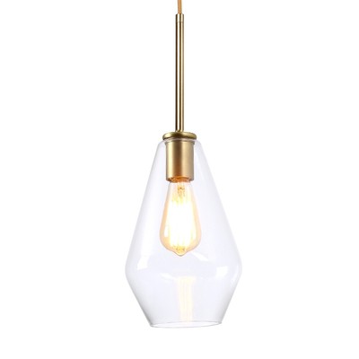 Modern Clear Glass Pendant Lamp Chandelier Ceiling Light Loft Home Bedroom Decor