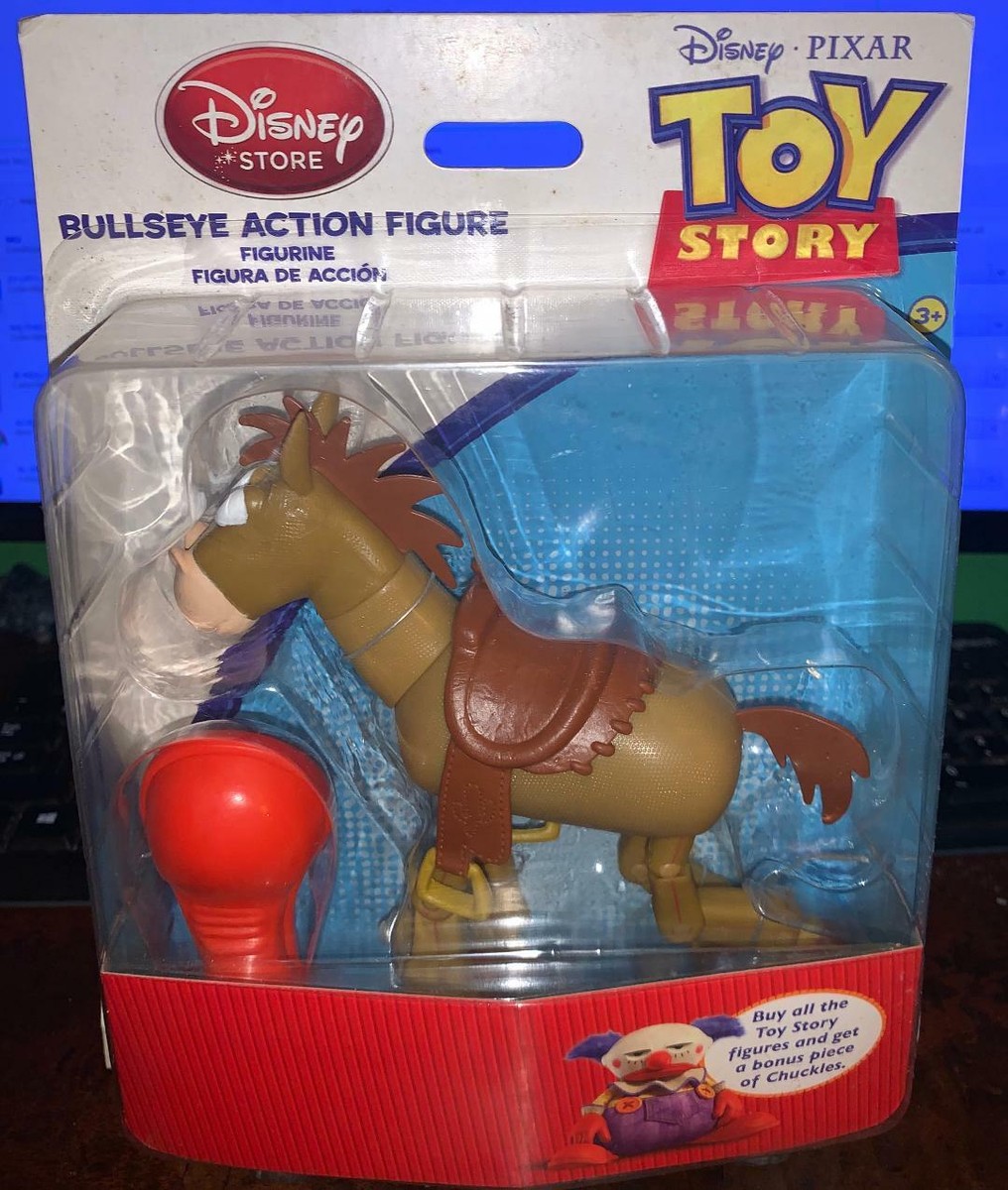 Rare Disney Toy Story Bullseye Action Figure With Bonus Chuckles