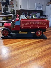 Tin Truck Italian Fiat Café Vergnano Premiata Ditta Trasporto 13.5" Long