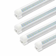 T8 Integrated 4FT LED Tube Light Bulbs 36W 4 Foot LED Shop Light Fixture 6500K