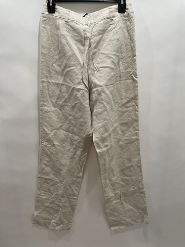 peruvian connection size 6 tan 100% linen - Picture 5 of 5