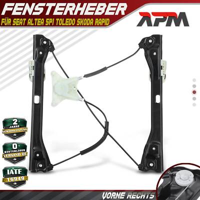 Fensterheber Vorne Rechts für Seat Toledo IV Skoda Rapid Spaceback NH3 04-19