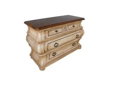 Heritage Grand Tour French Bombe Style 3 Drawer Chest 44"W