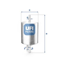 UFI Kraftstofffilter Passend FüR Audi A6