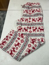 HANNA ANDERSSON FLANNEL HOLIDAY REINDEER FAMILY SLEEP PANTS MENS XL EUC