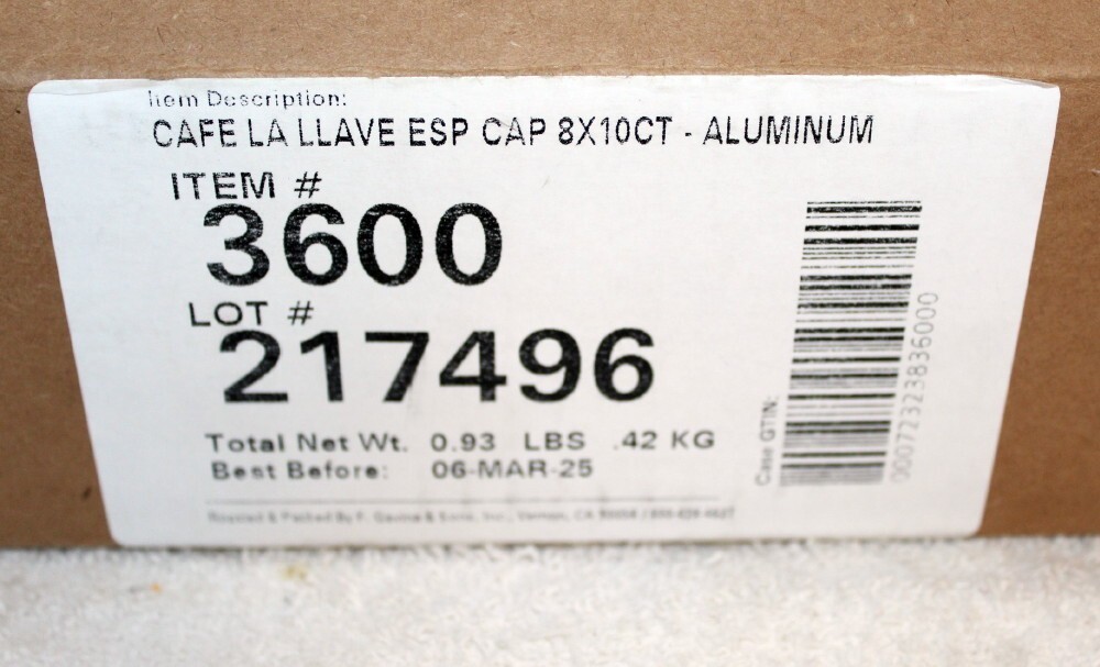 Case of 8 Boxes Nespresso Cafe La LLave Espresso Intensity 11 ~ 80