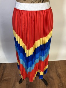 saia colorida longa