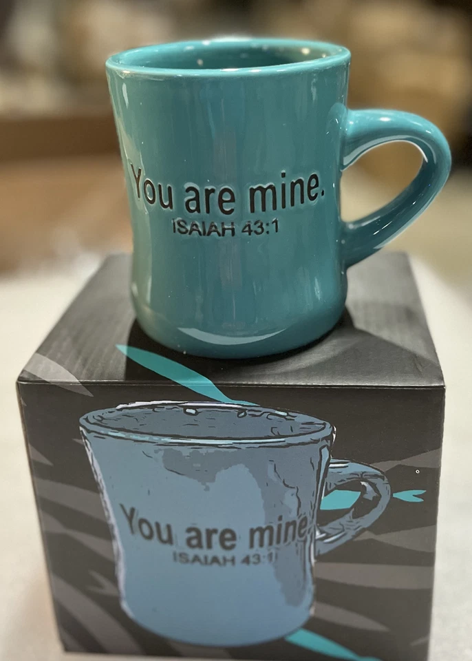 CHOSEN  You Are Mine Mug Teal Diner mug - Image 3 of 3