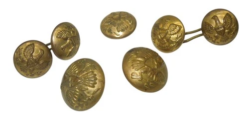 Original Lot 1800's US Military Brass Buttons Horstmann Eagle Uniform CA1