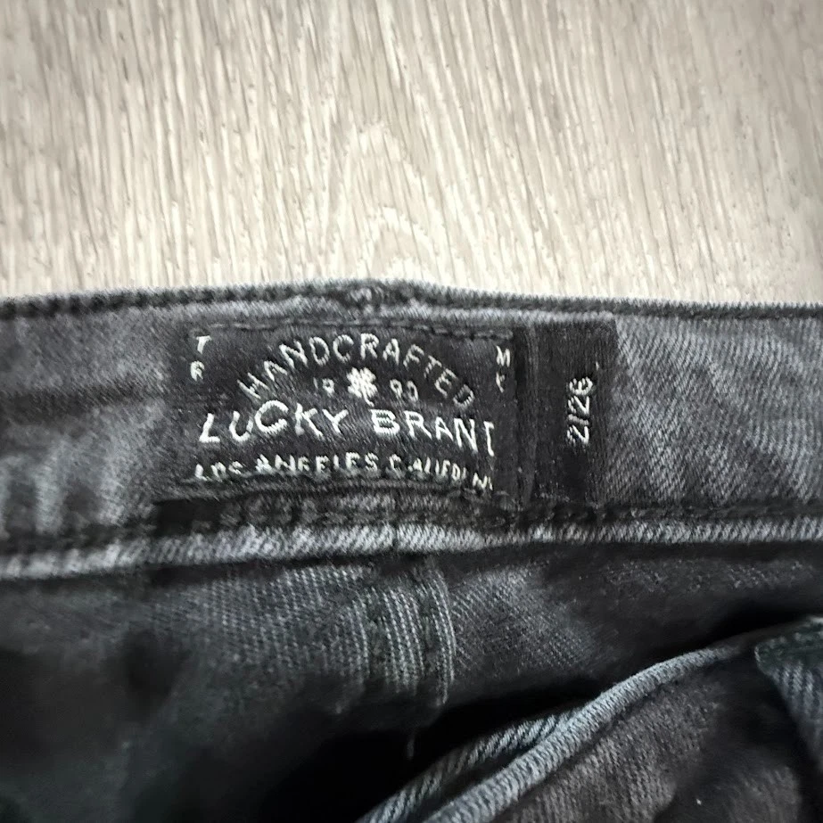 Lucky Brand Lolita Skinny Jeans Women’s 2/26 Gray Mid-Rise Stretch Denim - Image 3 of 4