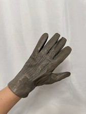 Vintage Men  s Christian Dior Leather Gloves Silk Lined Size Small / Size 7-7.5