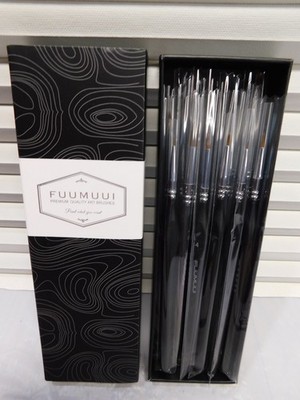 FUUMUUI KOLINSKY SABLE PROFESSIONAL WATERCOLOR DETAIL BRUSHES (SET OF TEN)