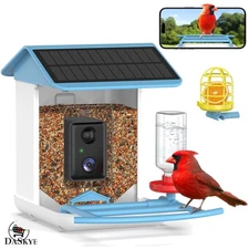 Interactive AI Bird Feeder with HD Camera & App Alerts - 64G Card Included