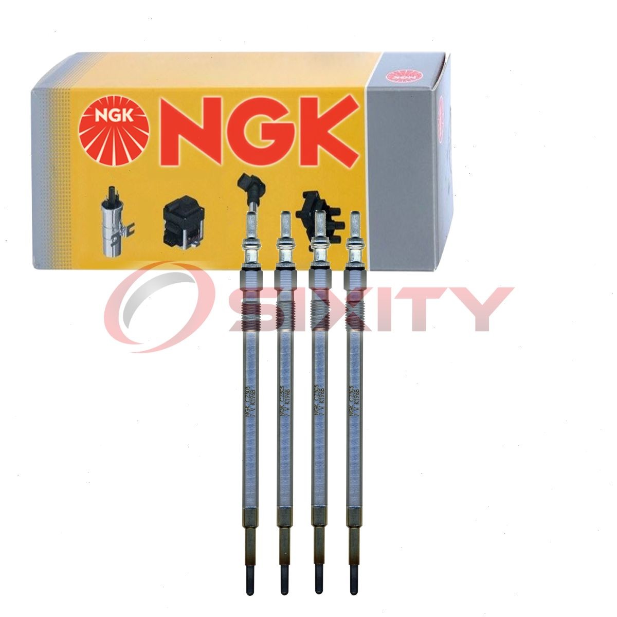 4 pc NGK Glow Diesel Glow Plugs for 2016-2017 Mercedes-Benz GLE300d 2.1L L4 ld