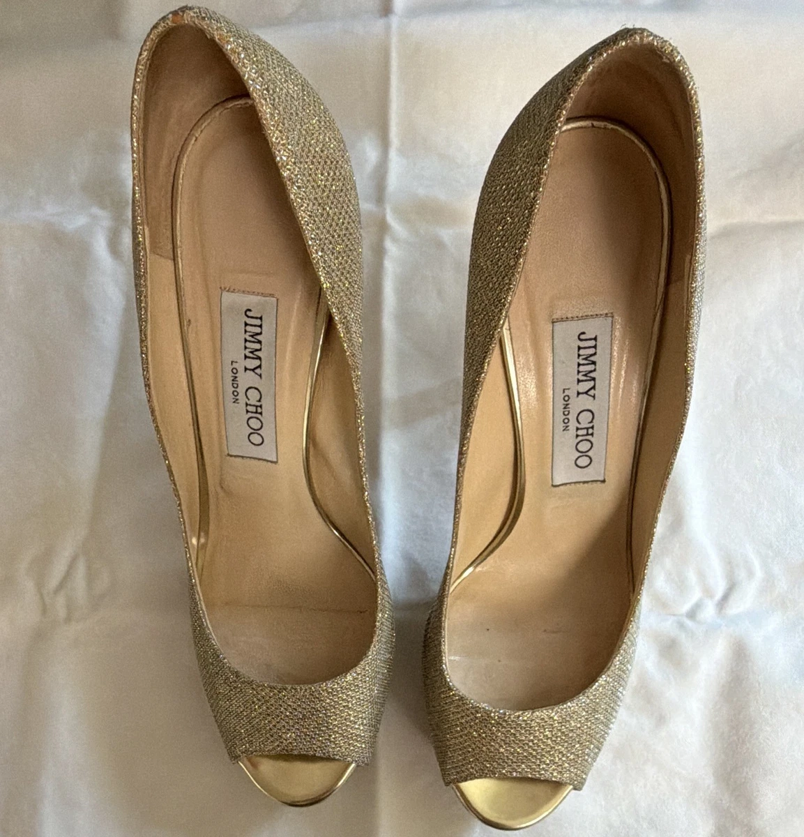 Jimmy Choo Gold Heels for Women for sale - eBay