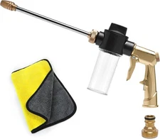 Powerful Foam Gun for High-Pressure Car Wash with 100cc Soap Dispenser, Brass