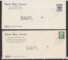 AUSTRALIA PAIR OF AAT 1961 5d SIGMA FDC ADDRESSED